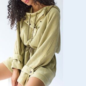 We The Free Jacket Hood Pullover Sadie Surplus Fleece